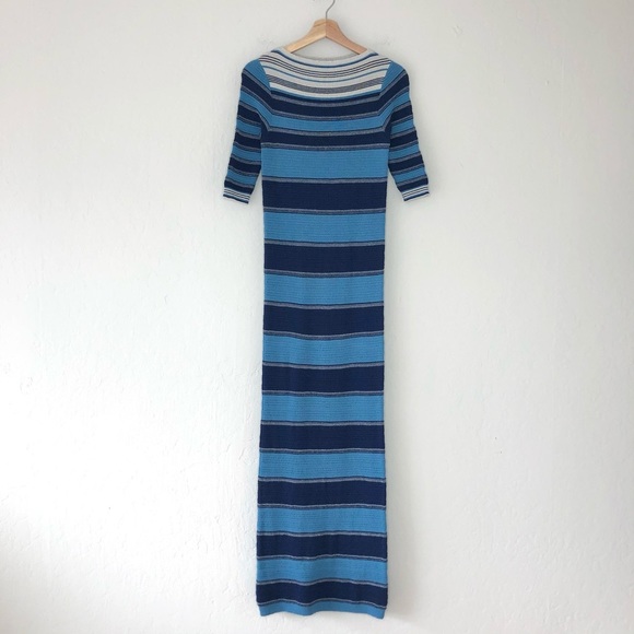 M.i.H. Gatineau Striped Merino Wool Blend Maxi Knit Dress - Picture 2 of 8